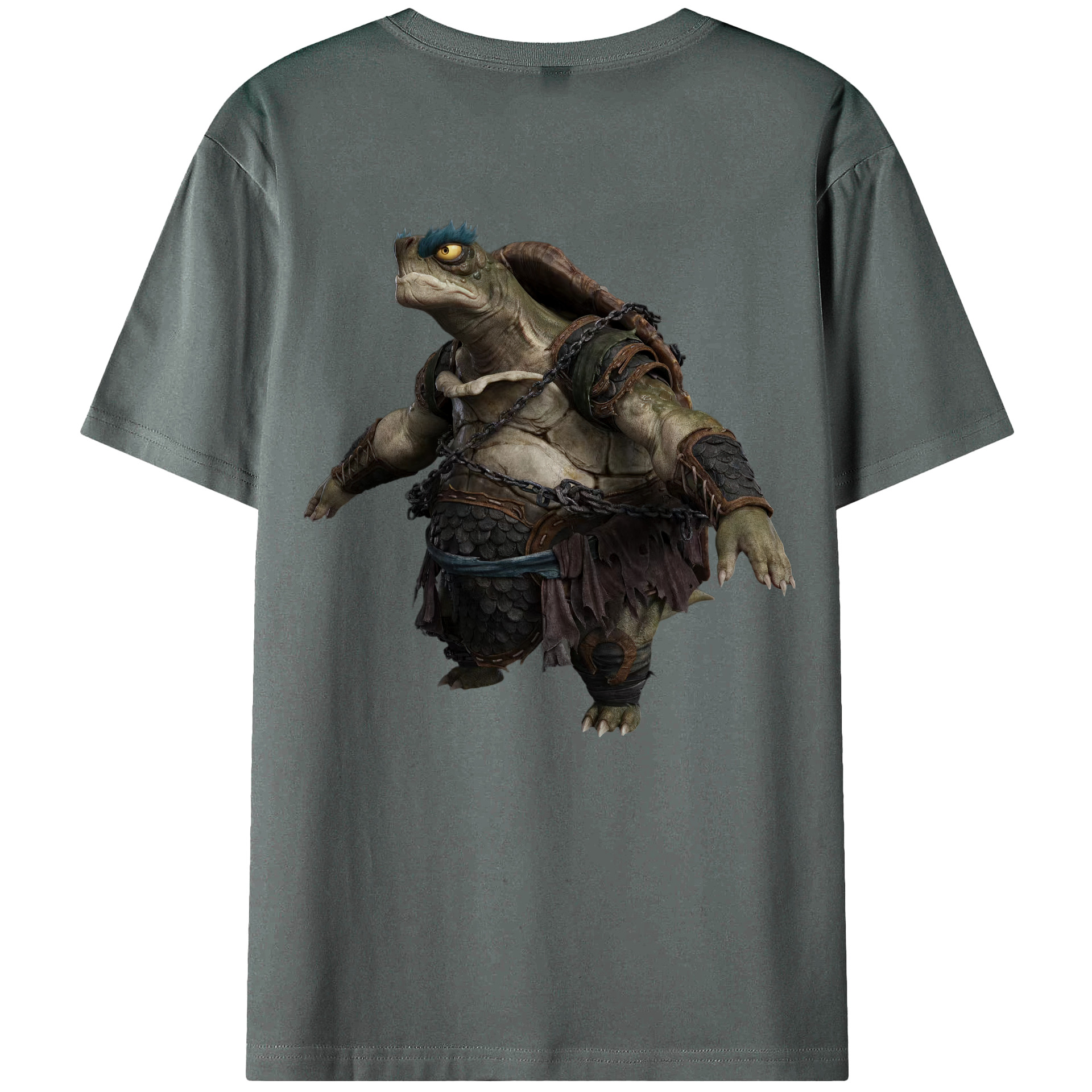 （画像用） Ne Zha 2 ナタ 魔童の大暴れ 綿100％ メンズ半袖Tシャツ（バックプリント） 通気性